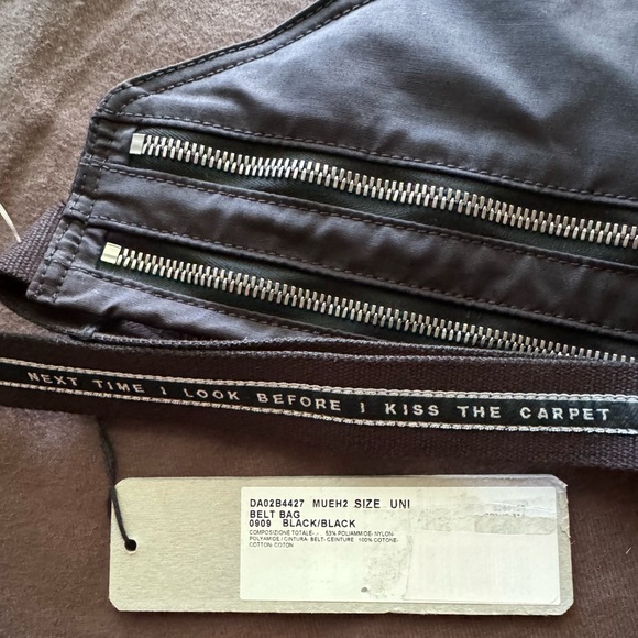 RICK OWENS DRKSHDW belt bag DA02B4427 black/ black NWT Unisex - Picture 9 of 14